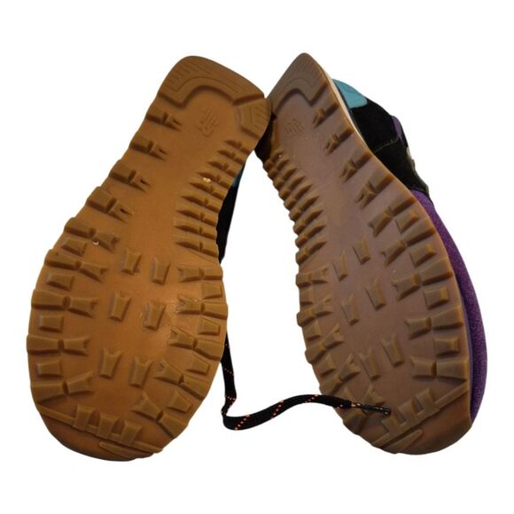 New Balance 574 Rare Retro Look ML574PT2 Black Purple Sneakers Shoes 8.5 Men - Picture 12 of 12